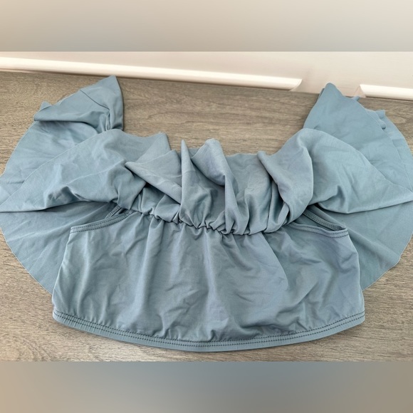 L*space Ruffle Swim off the shoulder Slated Glass Blue bikini set size S… - Picture 5 of 15